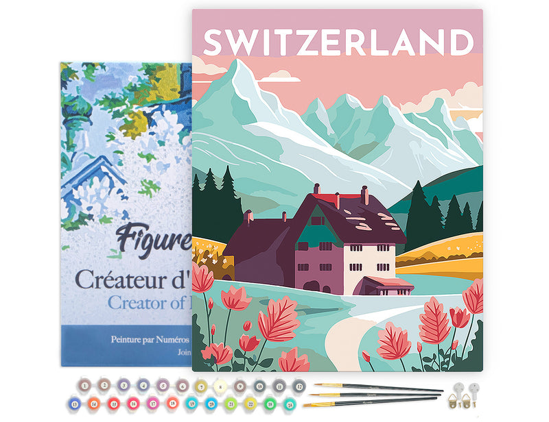 Peinture Par Numéros - Affiche Vintage Lucerne