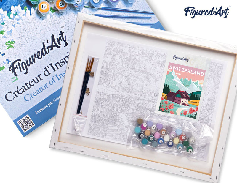 Peinture Par Numéros - Affiche Vintage Lucerne