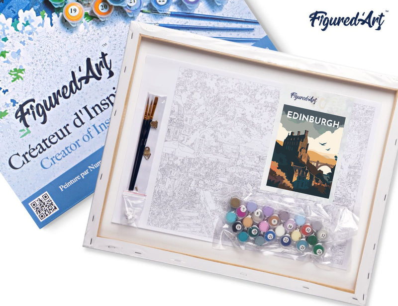 Peinture Par Numéros - Affiche Vintage Édimbourg