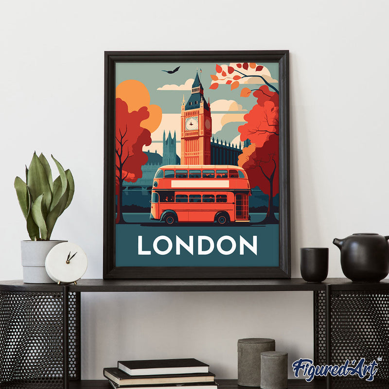 Peinture Par Numéros - Affiche Vintage Londres