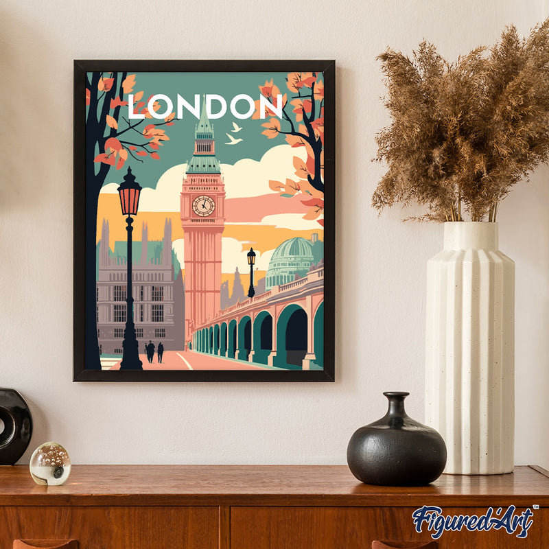 Peinture Par Numéros - Affiche Vintage Londres 2
