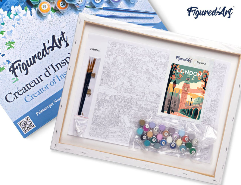 Peinture Par Numéros - Affiche Vintage Londres 2