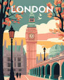Peinture Par Numéros - Affiche Vintage Londres 2