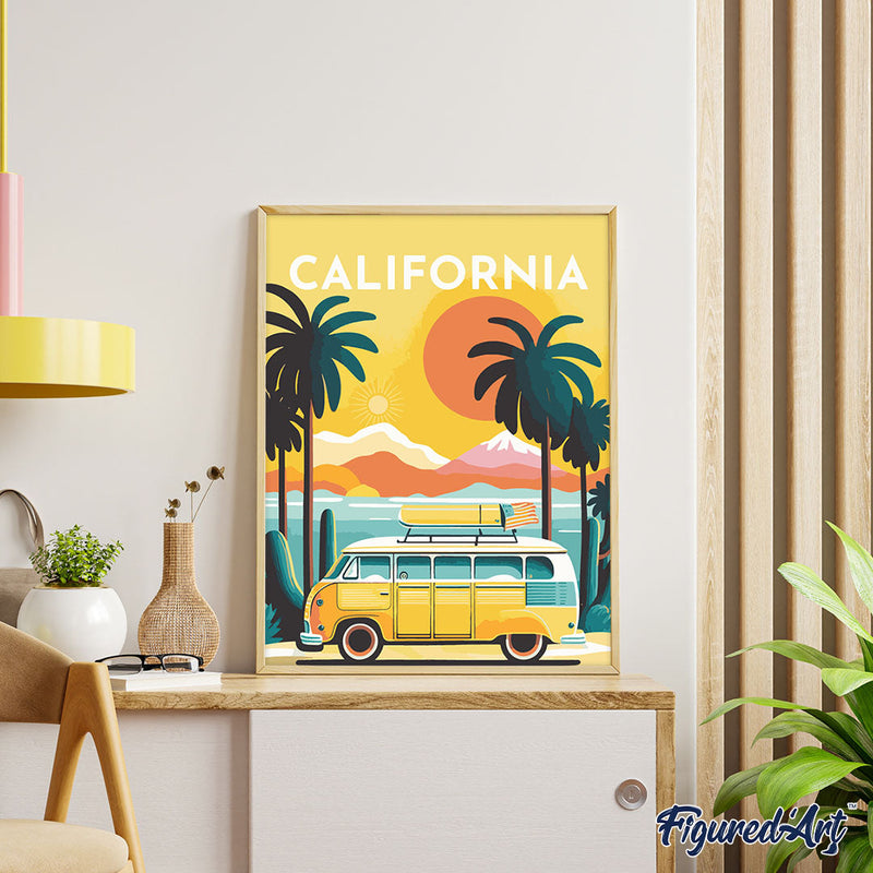Peinture Par Numéros - Affiche Vintage Californie