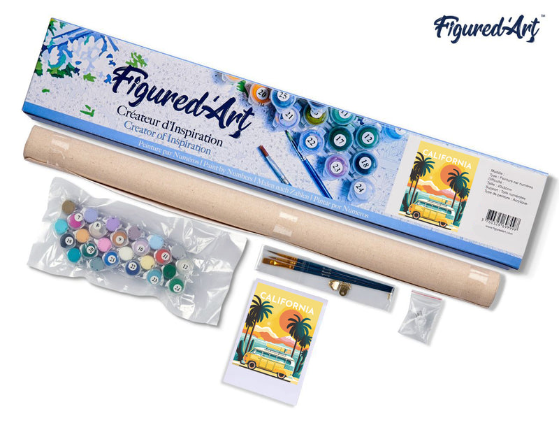 Peinture Par Numéros - Affiche Vintage Californie