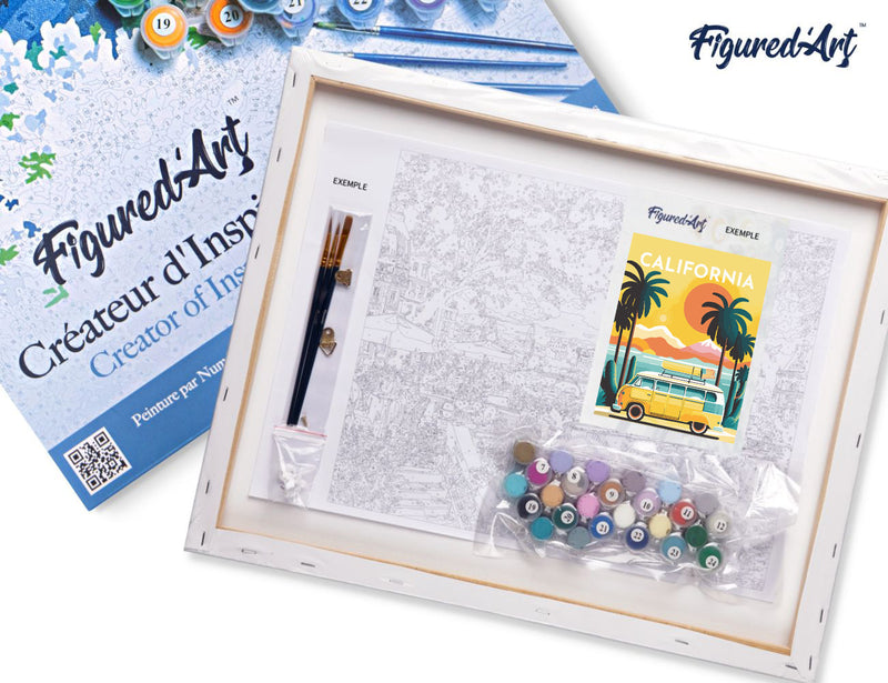 Peinture Par Numéros - Affiche Vintage Californie