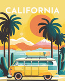 Peinture Par Numéros - Affiche Vintage Californie