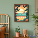 Peinture Par Numéros - Affiche Vintage Hawaii