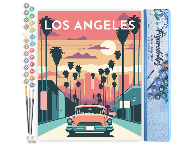 Peinture Par Numéros - Affiche Vintage Los Angeles