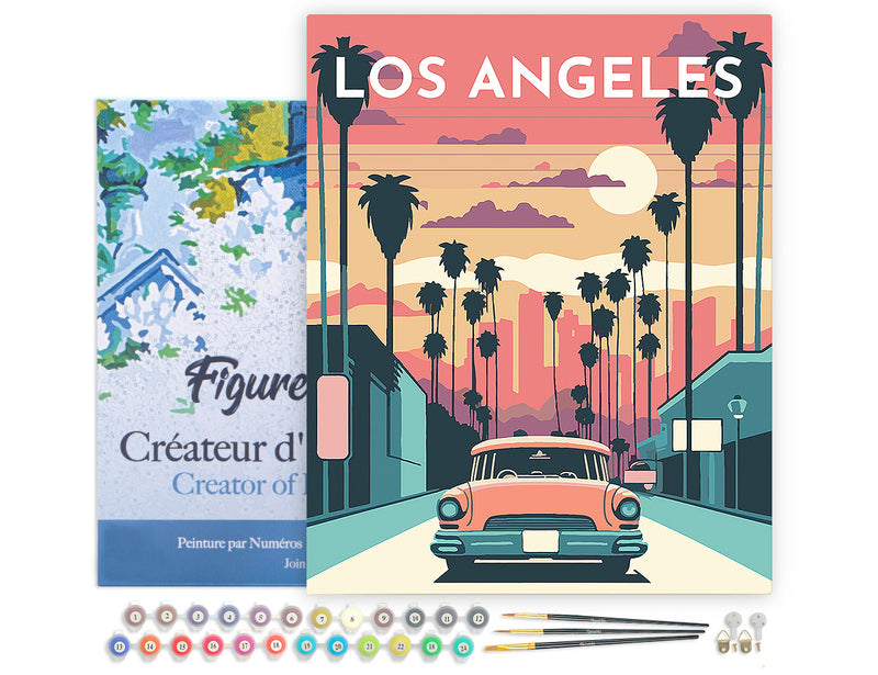 Peinture Par Numéros - Affiche Vintage Los Angeles