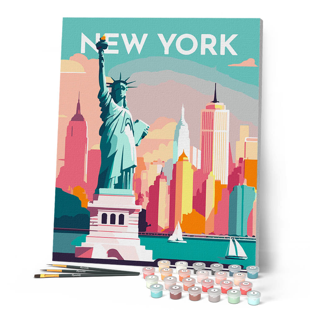 Peinture Par Numéros - Affiche Vintage New York