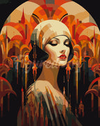 Peinture Par Numéros - Femme Art Déco