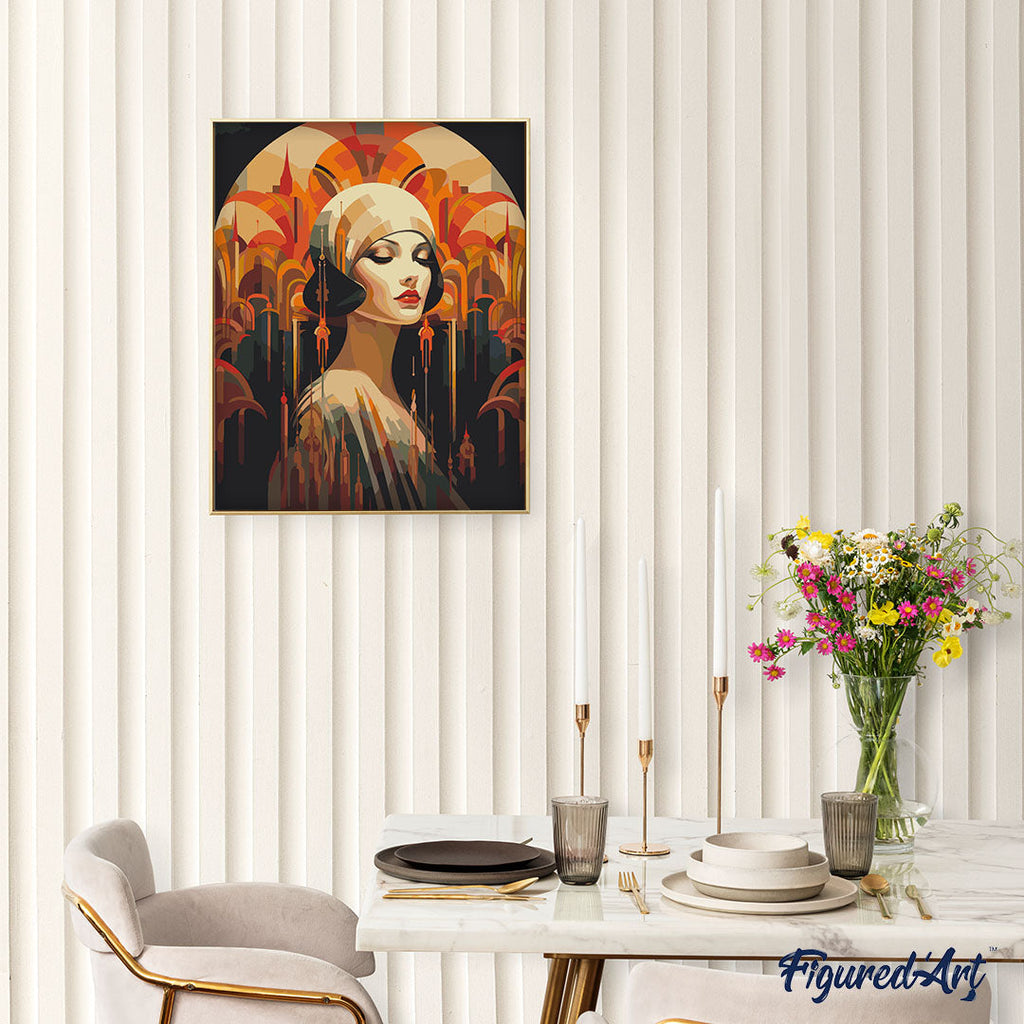 Peinture Par Numéros - Femme Art Déco