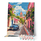 Pintura por números - Coche clásico en Ciudad de México