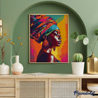 Peinture Par Numéros - Dame Africaine Lumineuse