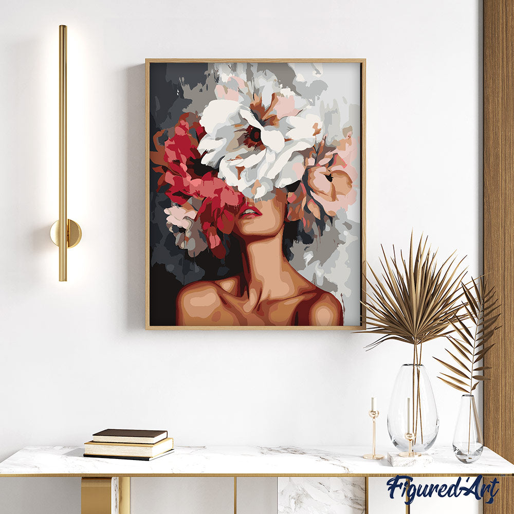 Peinture Par Numéros - Beauté Derrière Les Fleurs