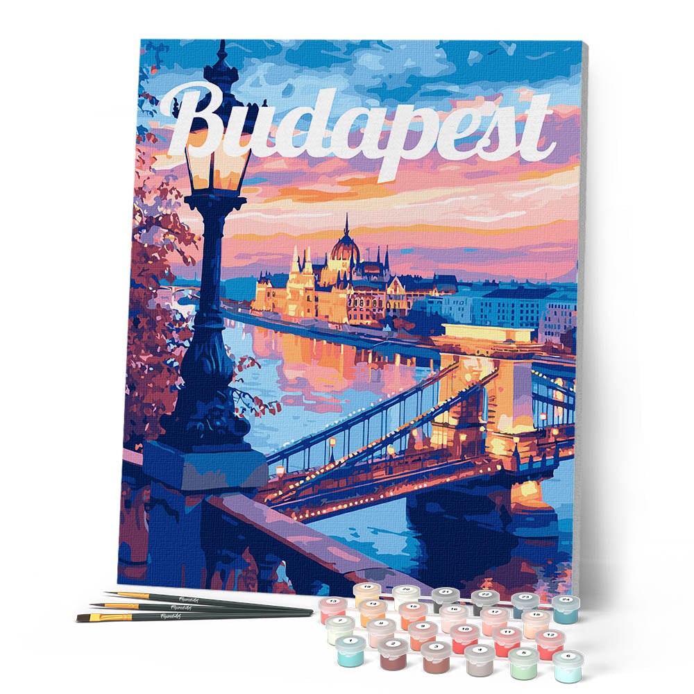 Peinture Par Numéros - Affiche De Voyage Budapest