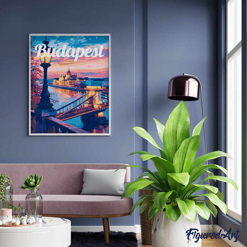 Peinture Par Numéros - Affiche De Voyage Budapest