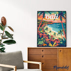 Pintura por números - Póster de viaje Bali