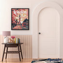 Peinture Par Numéros - Affiche De Voyage Londres En Fleurs