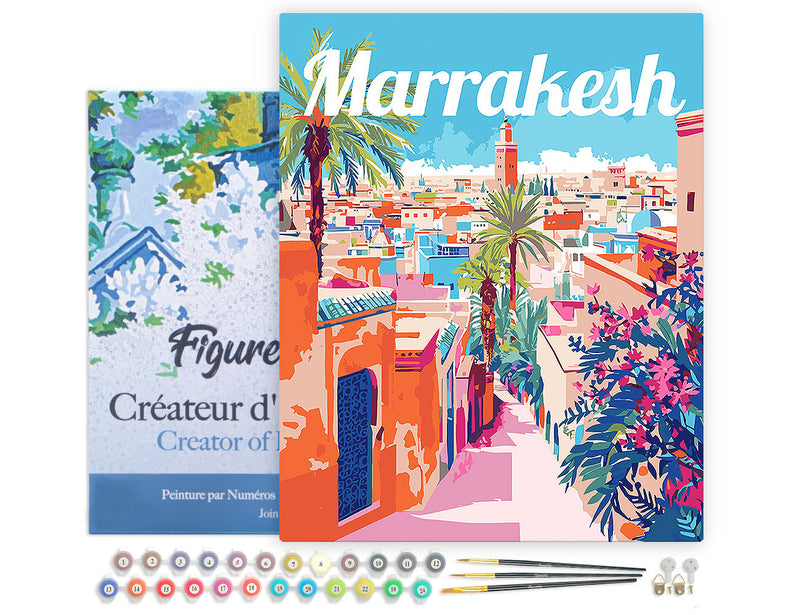 Peinture Par Numéros - Affiche De Voyage Marrakech