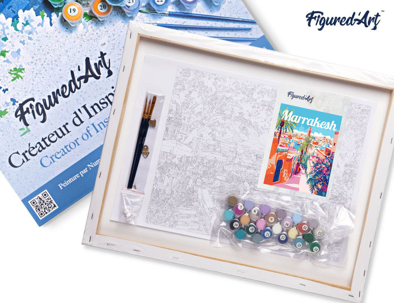 Peinture Par Numéros - Affiche De Voyage Marrakech