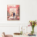 Peinture Par Numéros - Affiche De Voyage Milan En Fleurs