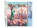 Peinture Par Numéros - Affiche De Voyage New York En Fleurs