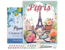 Peinture Par Numéros - Affiche De Voyage Paris En Fleurs