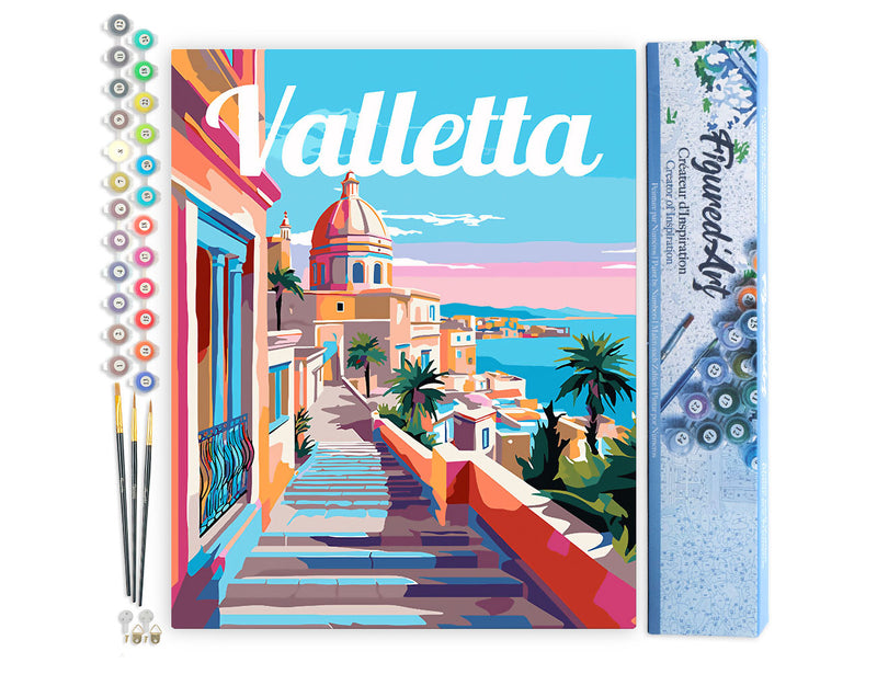 Peinture Par Numéros - Affiche De Voyage Valette