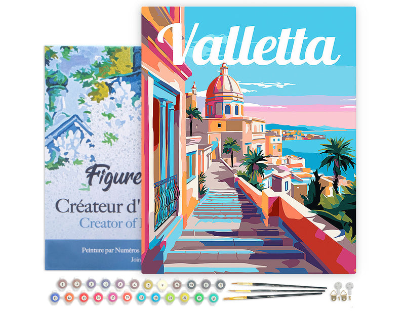 Peinture Par Numéros - Affiche De Voyage Valette