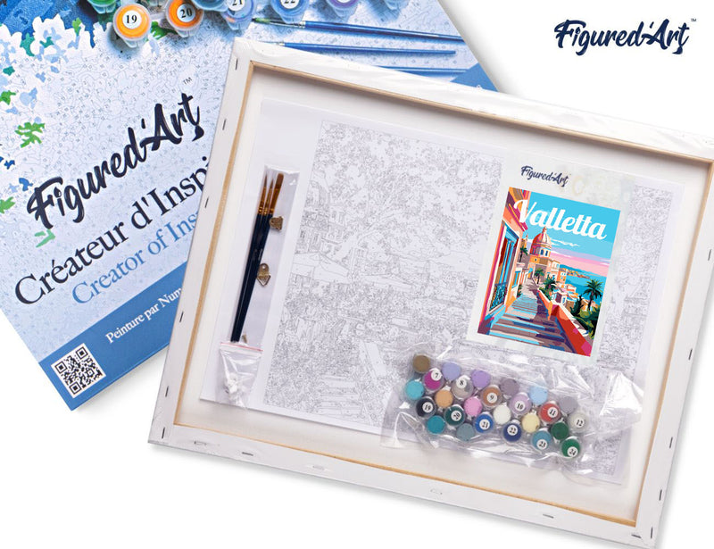 Peinture Par Numéros - Affiche De Voyage Valette