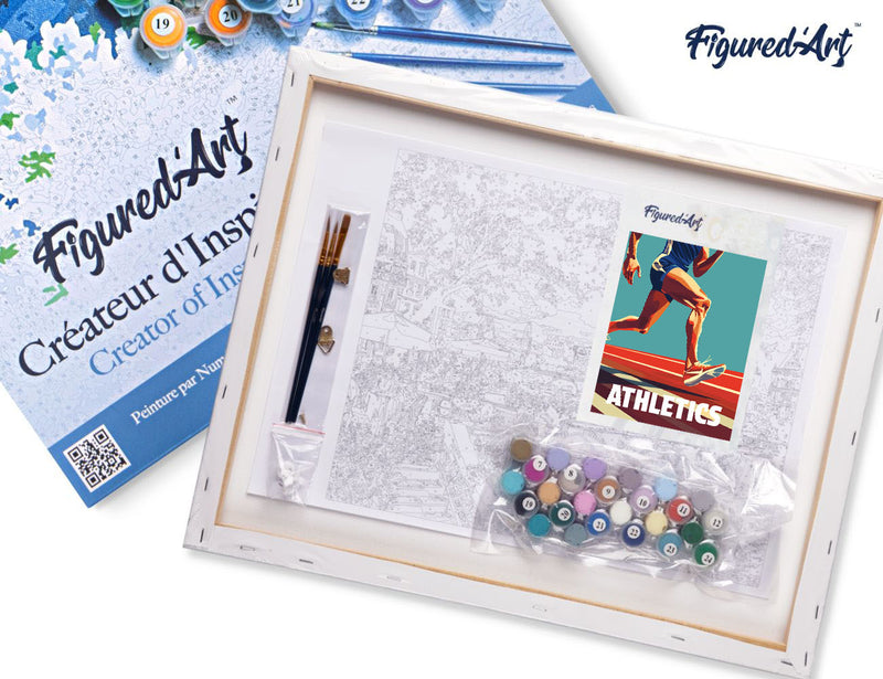 Peinture Par Numéros - Affiche Sportive Athlétisme