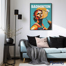 Peinture Par Numéros - Affiche Sportive Badminton