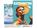 Peinture Par Numéros - Affiche Sportive Badminton