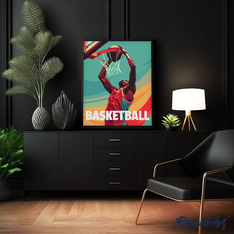 Peinture Par Numéros - Affiche Sportive Basket