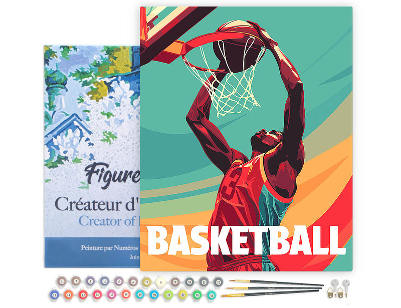 Peinture Par Numéros - Affiche Sportive Basket