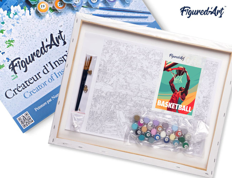 Peinture Par Numéros - Affiche Sportive Basket