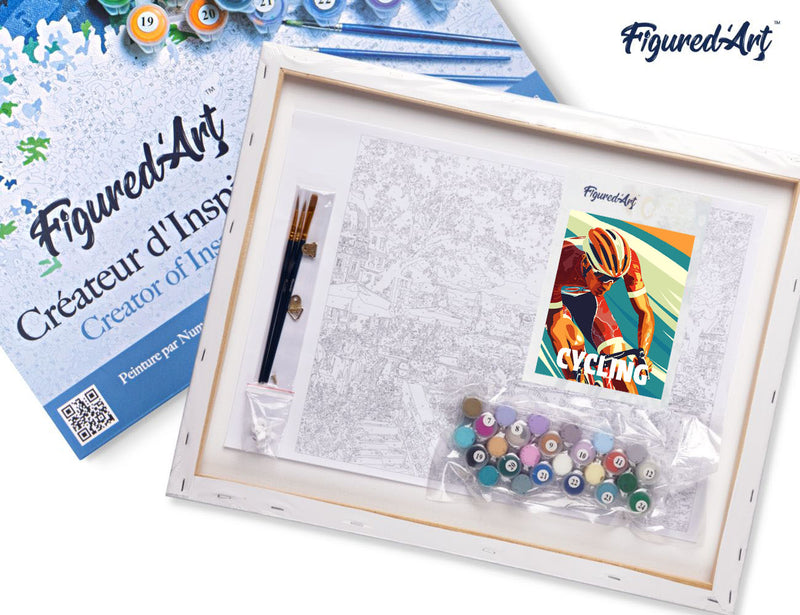 Peinture Par Numéros - Affiche Sportive Cyclisme