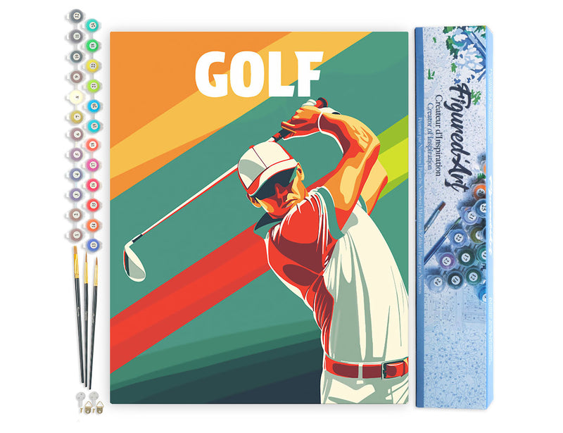 Peinture Par Numéros - Affiche Sportive Golf