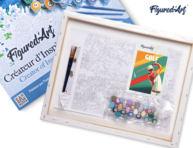 Peinture Par Numéros - Affiche Sportive Golf