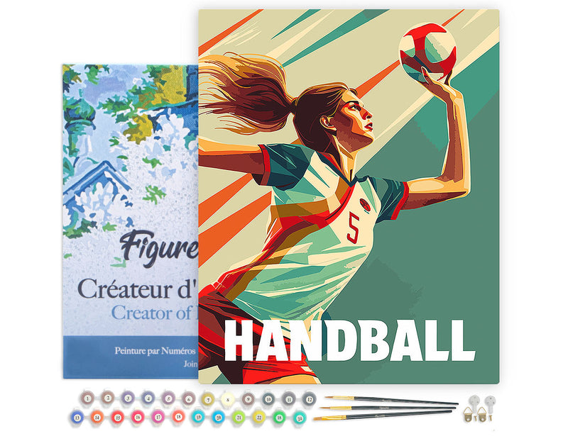 Peinture Par Numéros - Affiche Sportive Handball