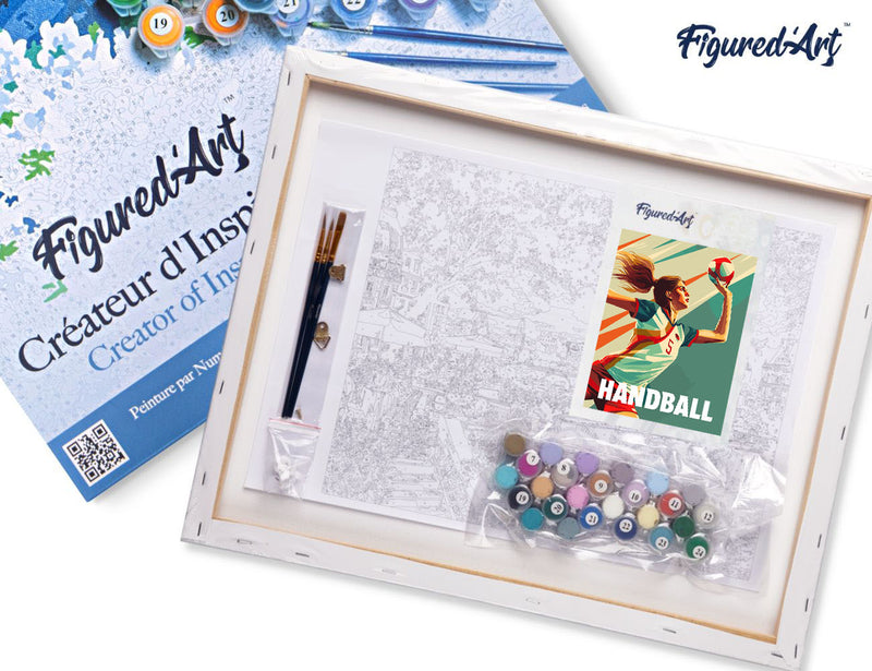 Peinture Par Numéros - Affiche Sportive Handball