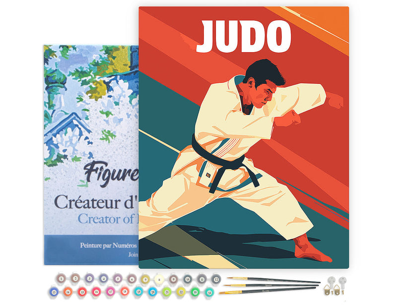 Peinture Par Numéros - Affiche Sportive Judo