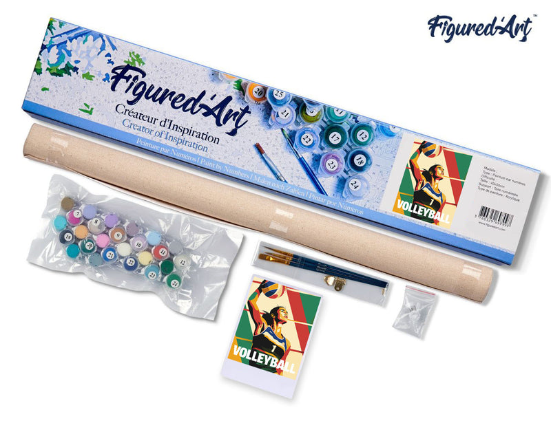 Peinture Par Numéros - Affiche Sportive Volley