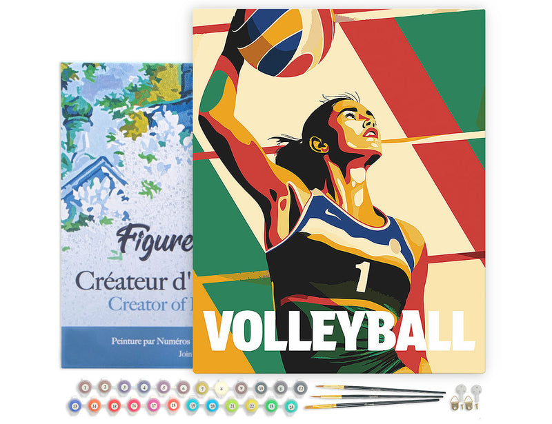 Peinture Par Numéros - Affiche Sportive Volley
