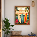 Peinture Par Numéros - Affiche De Voyage Honolulu