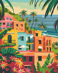 Peinture Par Numéros - Ville Côtière Marocaine