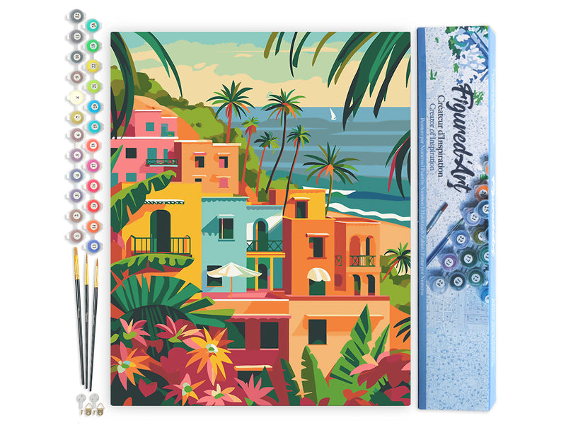 Peinture Par Numéros - Ville Côtière Marocaine