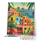 Peinture Par Numéros - Ville Côtière Marocaine